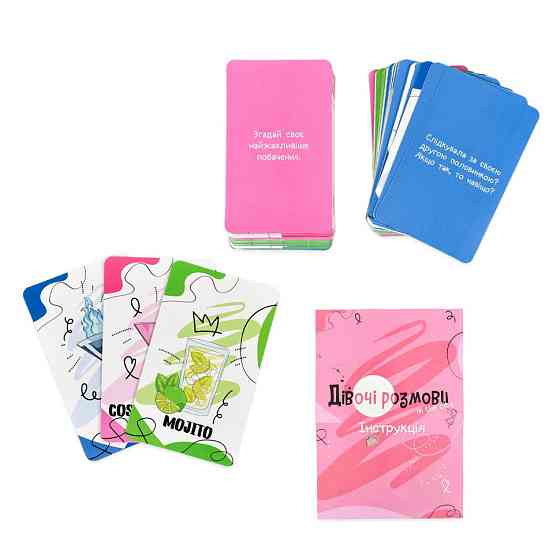 Карточная игра Девичьи разговоры 30590 карточек 108 штук Винница