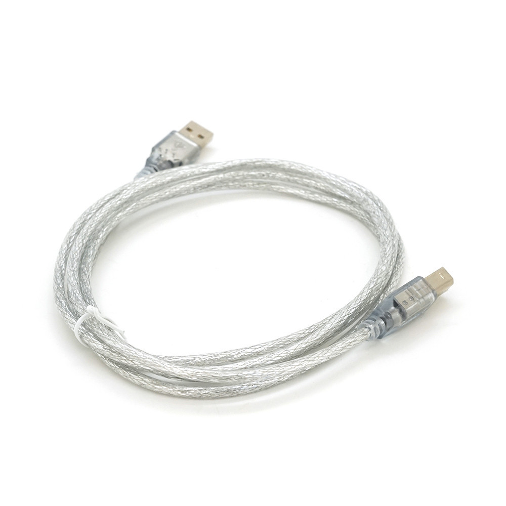 Кабель USB 2.0 AM/BM, 1.8m, прозорий Київ - фото 2