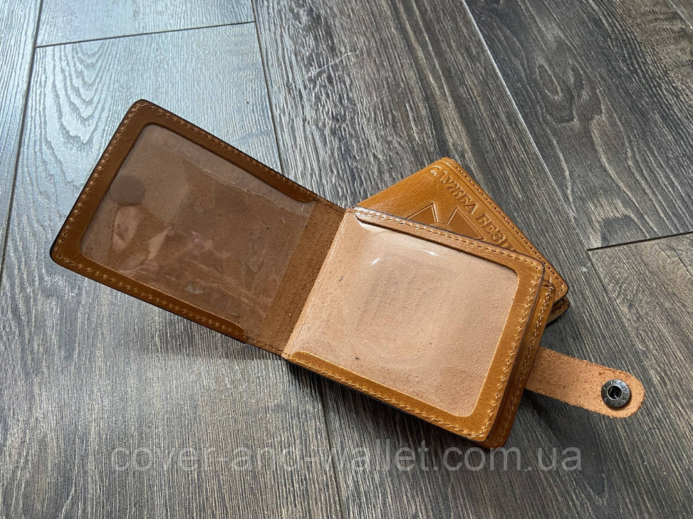 Шкіряна обкладинка пормтоні на посвідчення "СБУ"  P_Leather Київ - фото 2