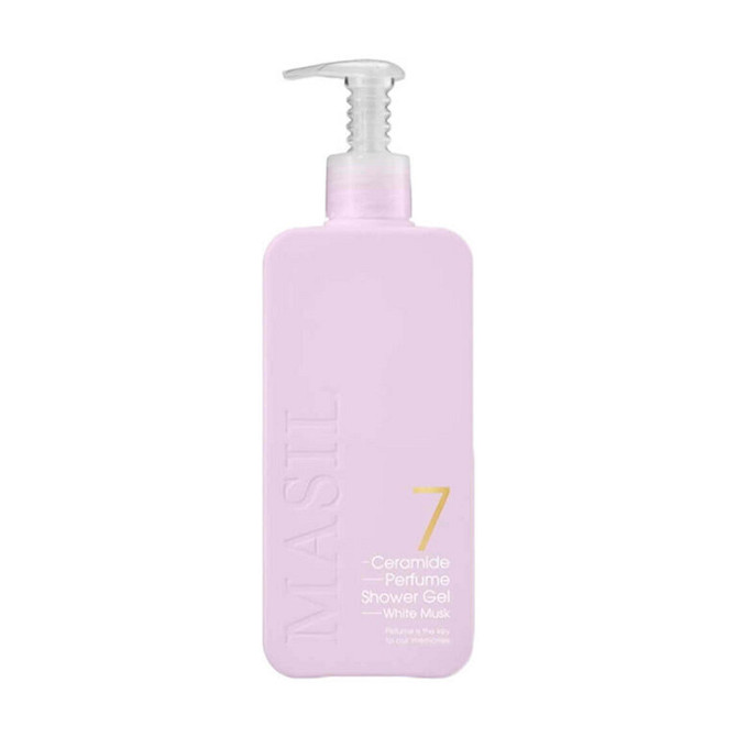 Гель для душа с ароматом жасмина и мускуса 7 Ceramide Perfume Shower Gel White Musk Masil 300 мл Винница - изображение 1