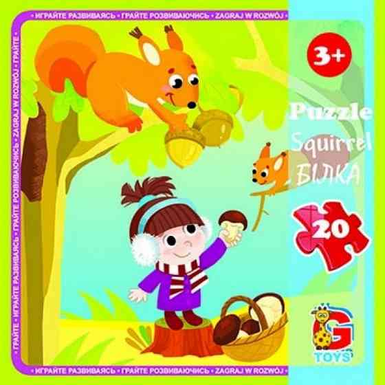 Дитячий пазл "Лісові мешканці" LR06, 20 елементів Вінниця