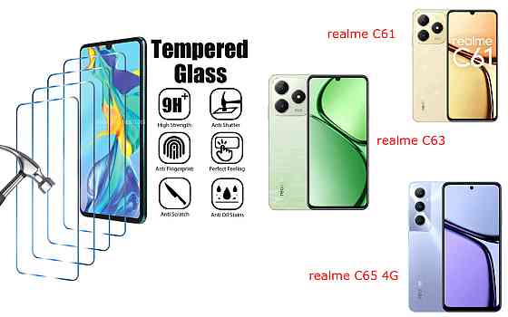 Захисне скло ArmorGlass для realme C61, realme C63, realme C65 4G – стійке до подряпин та ударів Київ