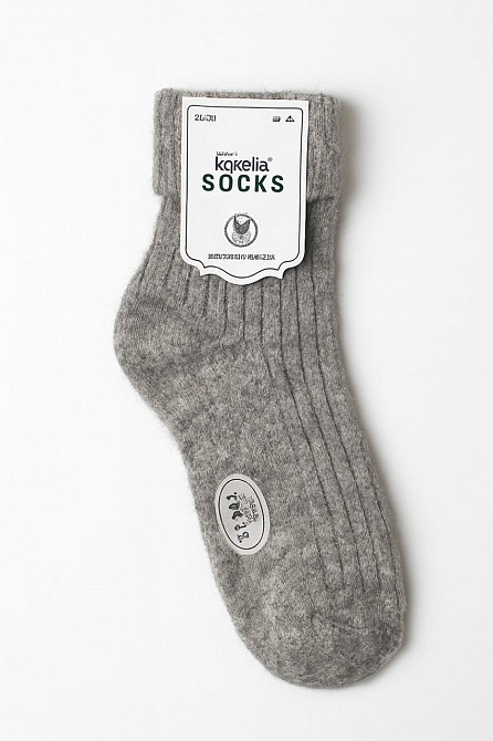 Шерстяные женские носки с отворотом КОРОНА. Набор из 5 шт. Корона Ангора. Размер 36-41 Киев - изображение 6