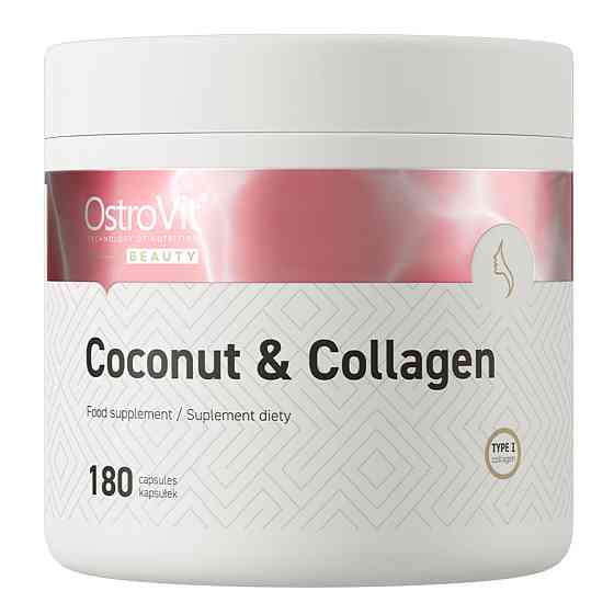 Колаген Ostrovit Collagen & MCT Oil from coconut 180 caps Луцьк