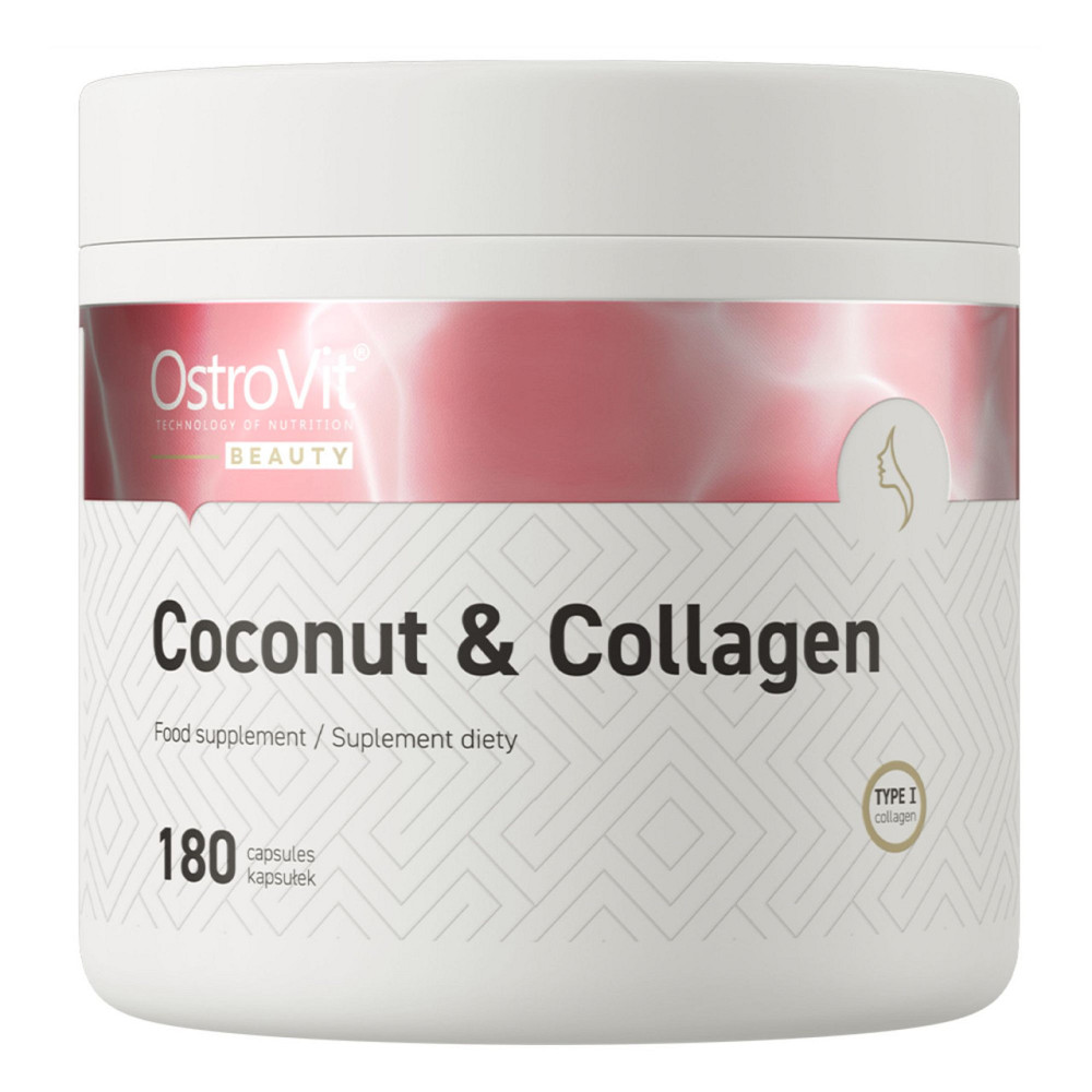 Коллаген Ostrovit Collagen & MCT Oil from coconut 180 caps Луцк - изображение 1
