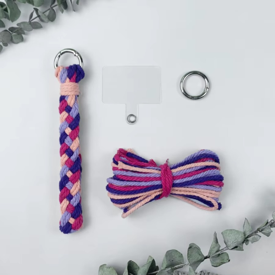 Набор макраме для вязания и плетения брелока 
