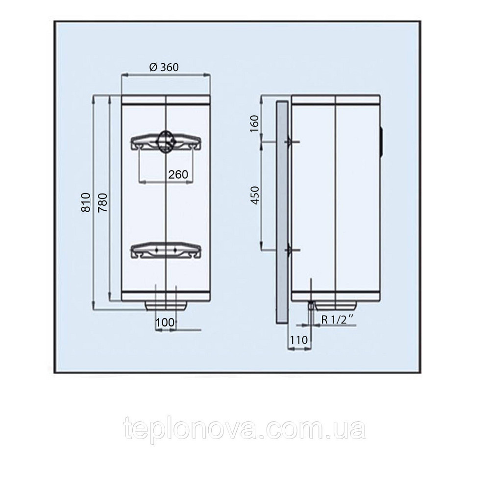Водонагрівач LEOV LV Slim 50 l Чернівці - фото 5
