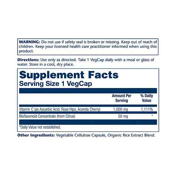 Витамин C с биофлавоноидами Solaray Vitamin C with Rose Hips, Acerola & Bioflavonoids 1000mg - 100 vcaps Киев