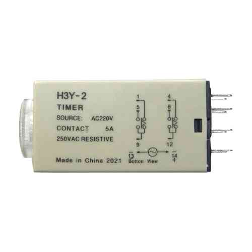 Реле часу, таймер H3Y-2, 0-30с 220В 5А на DIN-рейку Вінниця