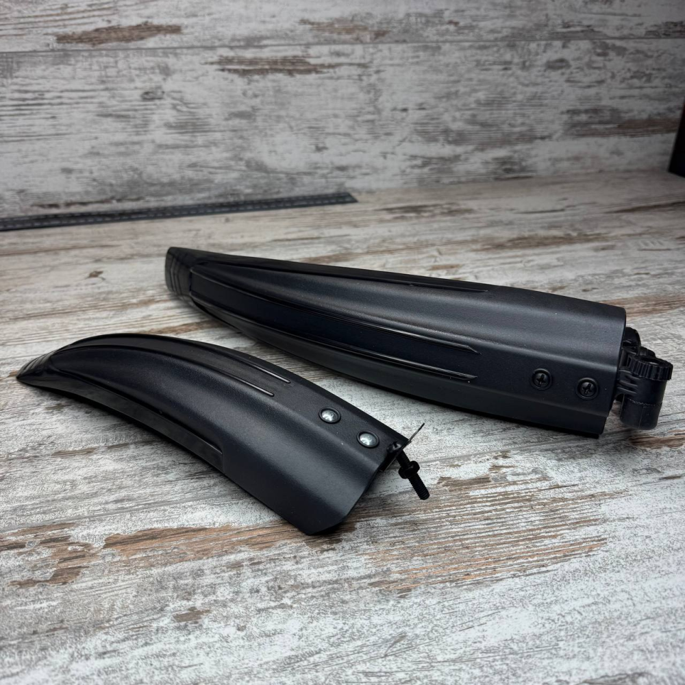 Комплект велосипедных крыльев-брызговиков для защиты от грязи и воды, переднее и заднее, универсальный размер Киев - изображение 2