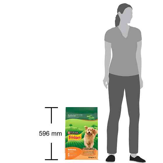 Сухой корм FRISKIES Balance для взрослых собак, с курицей, говядиной и овощами, 10 кг Киев