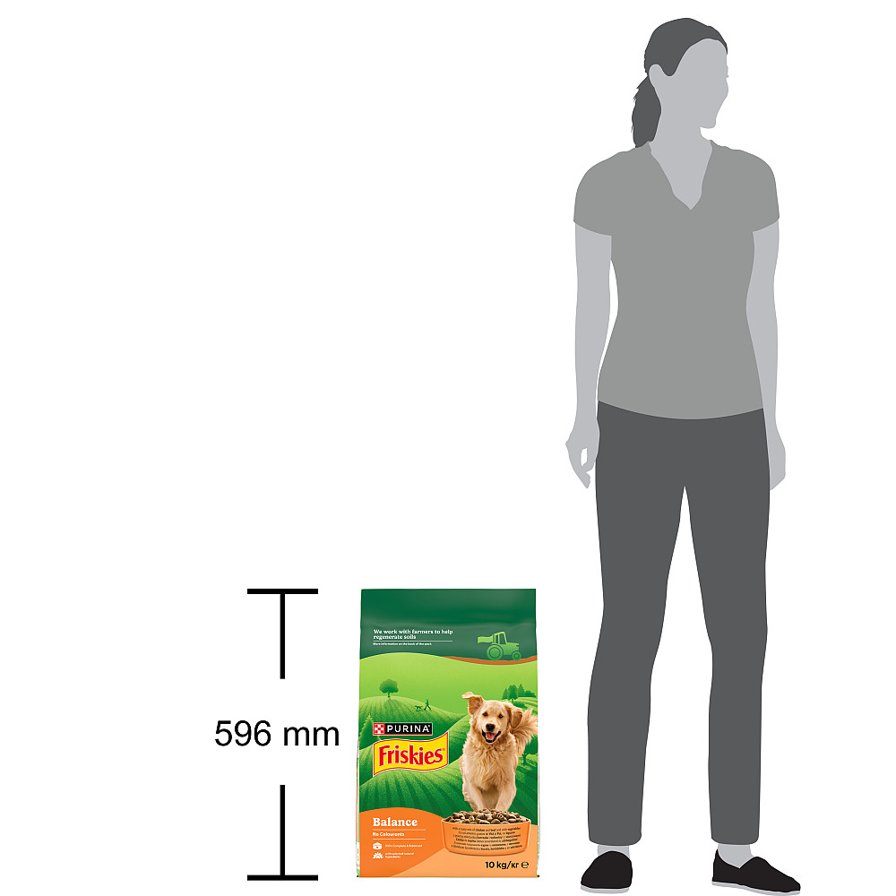 Сухий корм FRISKIES Balance для дорослих собак, з куркою, яловичиною та овочами, 10 кг Київ - фото 5