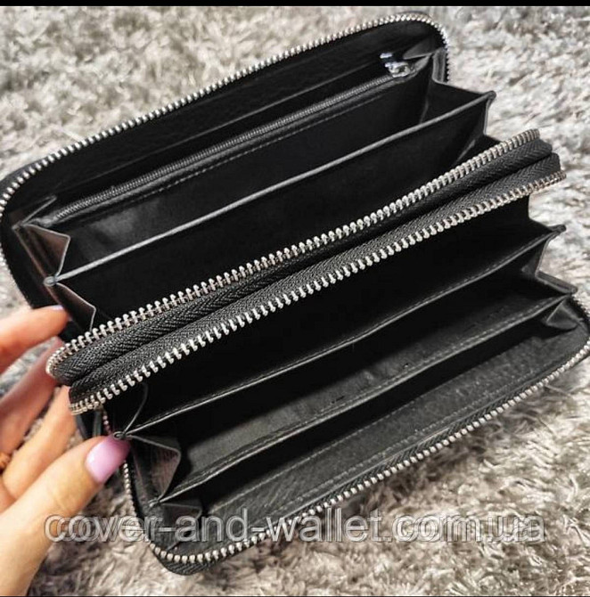 Мужской кожаный клатч кошелёк на две молнии Marco Coverna M39-3 Киев - изображение 6