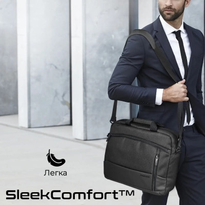 Сумка для ноутбука Promate 15.6" Satchel-MB black (satchel-mb.black) Вінниця - фото 4