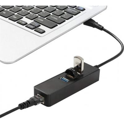Концентратор Dynamode USB 3.0 Type-A - RJ45 Gigabit Lan, 3*USB 3.0 (USB3.0-Type-A-RJ45-HUB3) Вінниця - фото 7