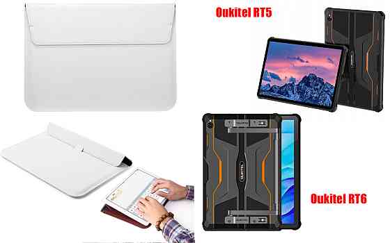 Чехол-конверт VitoCase для Oukitel RT5, Oukitel RT6, с функцией подставки для планшета Белый Киев