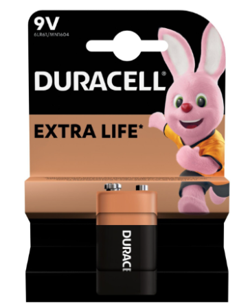 Батарейка Duracell Крона 6F22 / 9V  6LP3146 Днепр