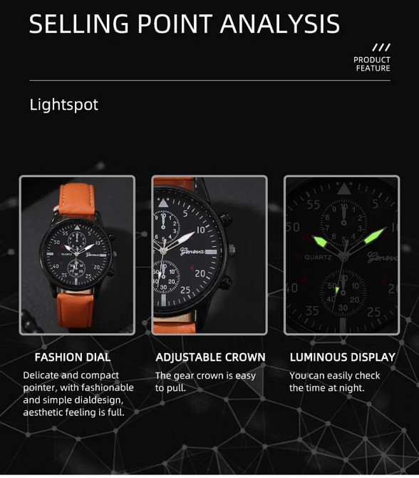 Подарочный набор для мужчин наручные часы с 1 оригинальным браслетом диам 4см дл 24см шир рем 2см без коробки Киев - изображение 8