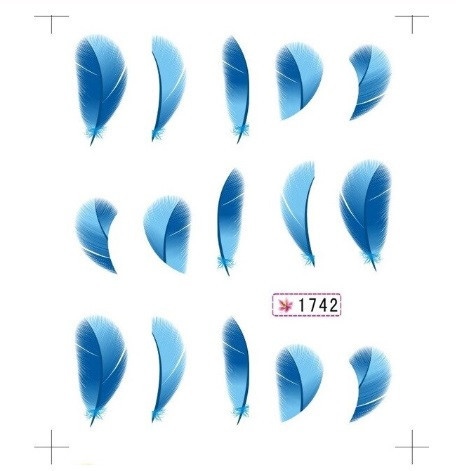 Наклейки для нігтів "Пір'ячко" STZ-143 Київ - фото 1