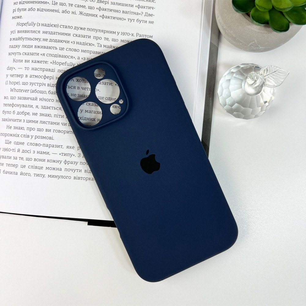Чохол для смартфона Silicone Full Case AA Camera Protect for Apple iPhone 16 Pro Max 7,Dark Blue Київ - фото 7