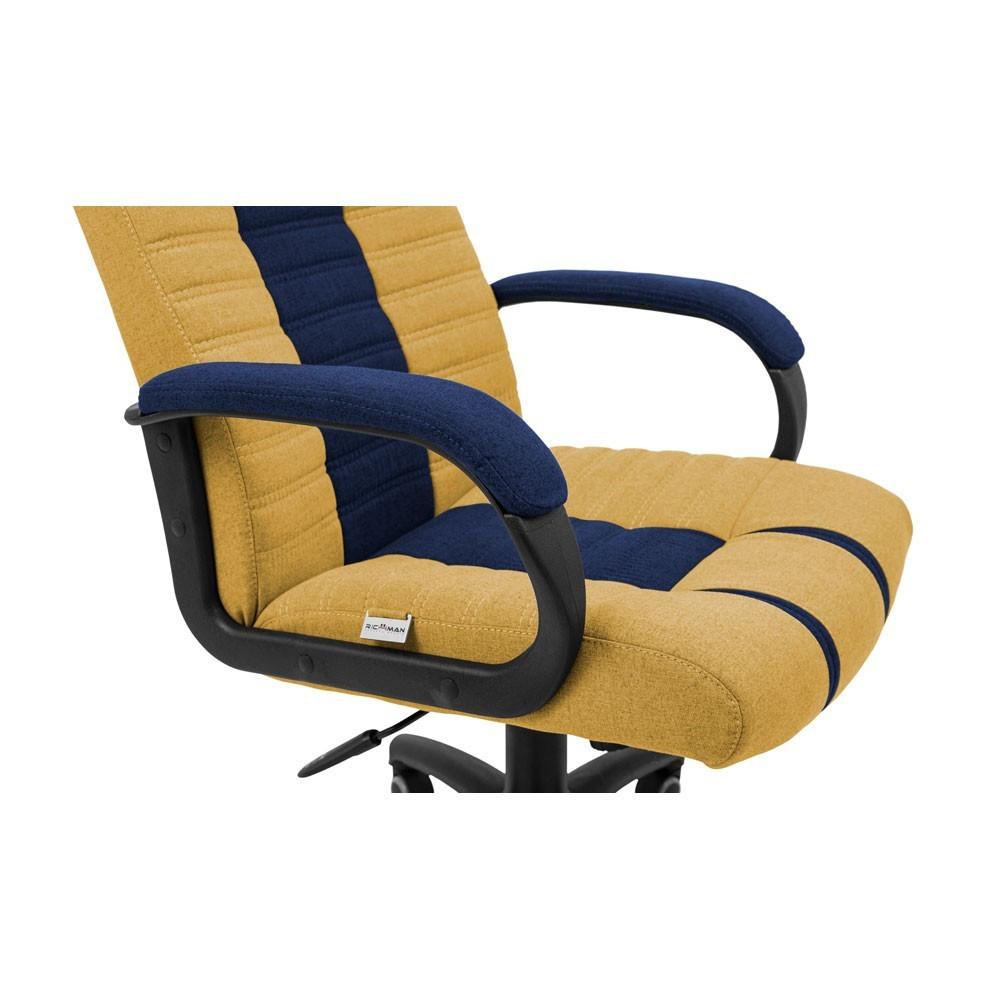 Офісне крісло керівника Richman Atlant Rich M1 Tilt Жовто-синє Дніпро - фото 4