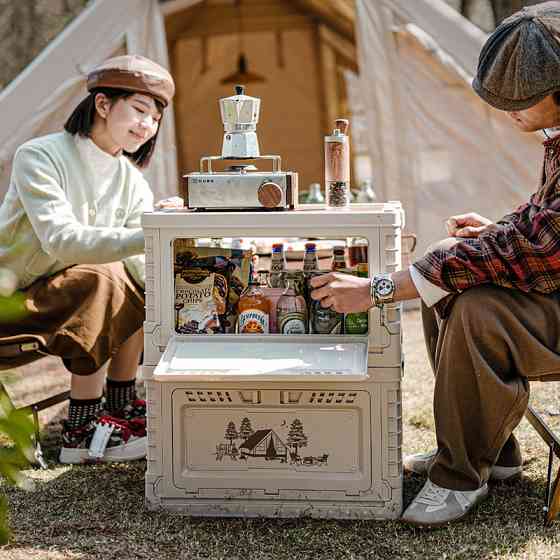 Туристичний складний контейнер ящик Naturehike CNH22SN019 25л (Світло-сірий) Вінниця