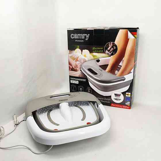Массажная ванночка для ног Camry CR 2174 складной массажер для стоп с подогревом 500 Вт вибрационный массаж HA-59 Львов