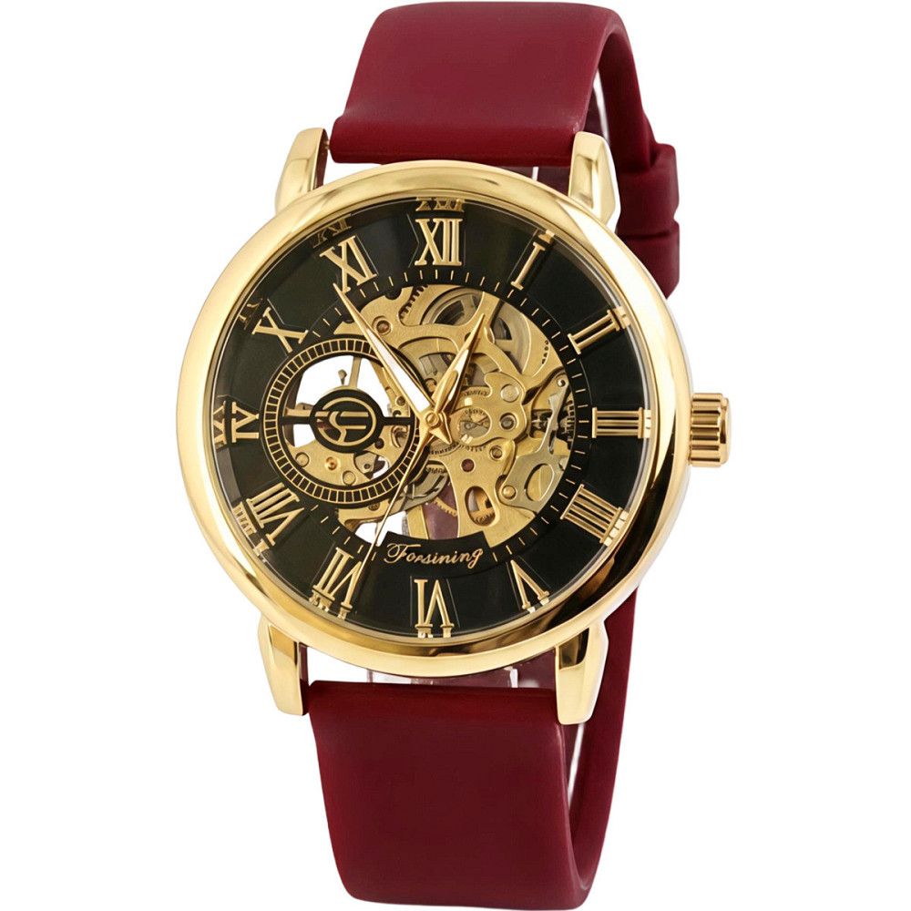 Годинник жіночий механічний Forsining Rich Ruby Red (2 ремінці) Вінниця - фото 1