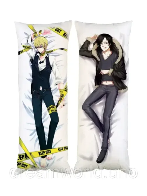 Подушка дакімакура Іззая Шизуо Дюрарара Durara декоративна подушка для обіймання двостороння 50х170 Харків - фото 1