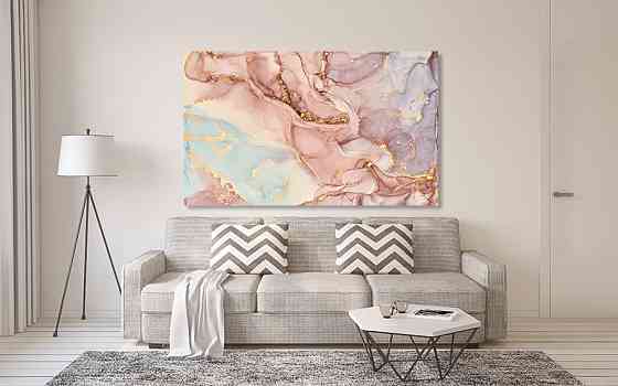 Картина полотно у вітальню / спальню   Абстракція  MLP_272 ( 60х30см ) Київ