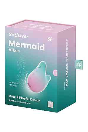 Вакуумный стимулятор с вибрацией Satisfyer Mermaid Vibes, мятно-розовый Sex Aura Киев