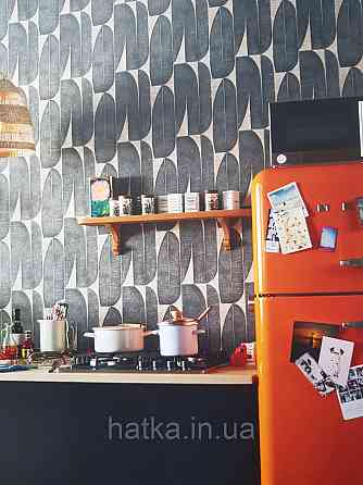 Шпалери вініл на флізеліні AS creation Metropolitan stories ByTime 0,53х10 модерн листя фігури смужки сірі беж Київ