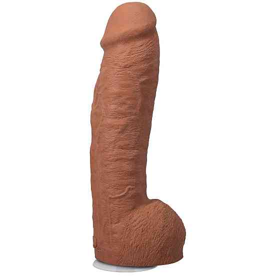 Фалоімітатор Doc Johnson The Realistic Cock ULTRASKYN - 12 Inch Hung with Balls Caramel Sex Aura Київ