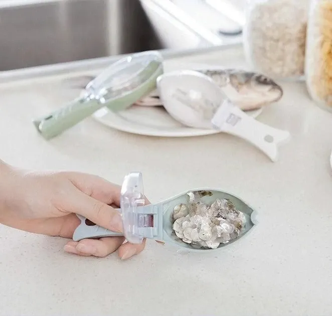 Нож для чистки рыбы от чешуи с контейнером ручной  7408 Одесса - изображение 8