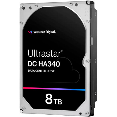 Жесткий диск для сервера WD HDD Server Ultrastar DC HA340 8TB 512e SE, 3.5, 256MB, 7200 RPM, SATA, (WUS721208BLE6L4) Винница - изображение 1
