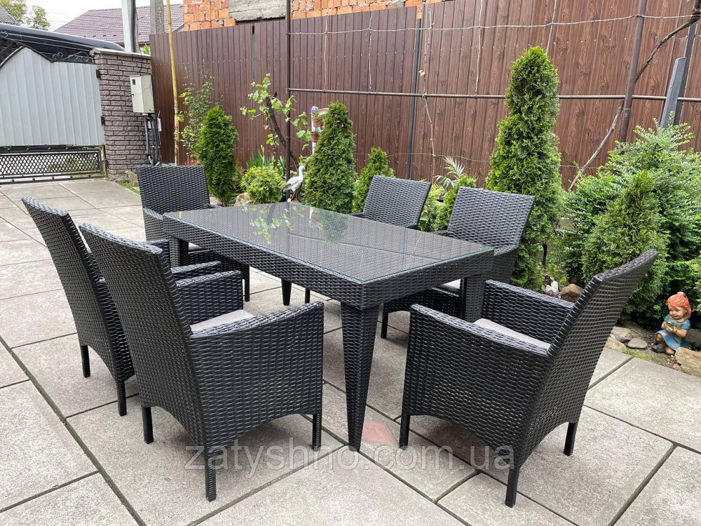 Набор мебели ротанговой с 6 креслами и столом Киев - изображение 1