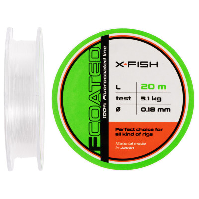 Флюорокарбон X-Fish FCoated 20m 0.18mm 3.1kg (1917.01.42) Винница - изображение 1