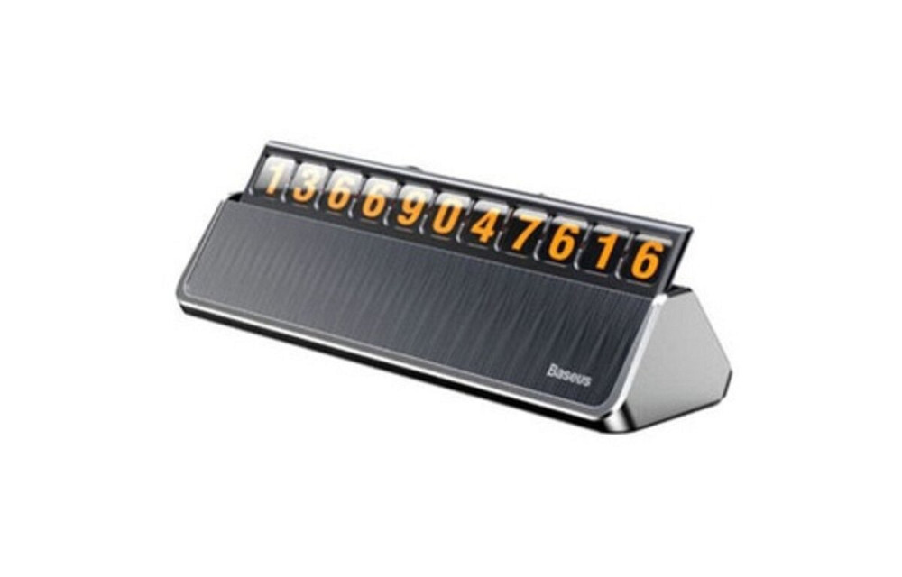 Паркувальна карта Baseus hermit Temporary Parking Number Card Dark Grey Київ - фото 2