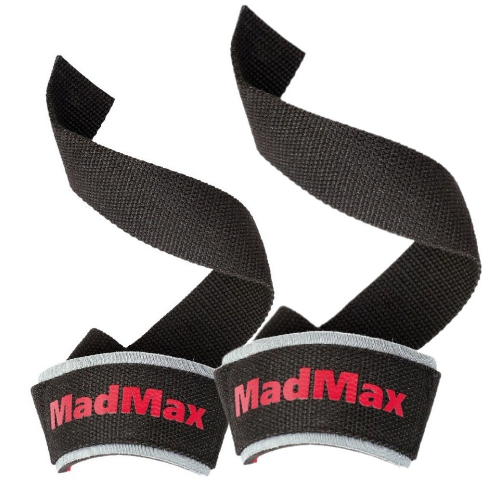 Лямки для тяги MadMax MFA-267 PWR Straps Black/Grey/Red Кам'янське - фото 1