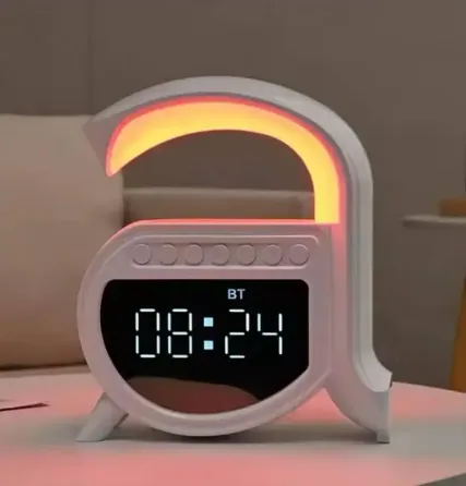 Стильное беспроводное зарядное устройство 15 Вт / Будильник / 4-в-1 Bluetooth-динамик Коломыя