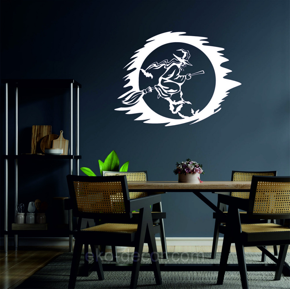 Декоративное настенное Панно «Ведьма» Декор на стену 90*68 см, Белый Киев - изображение 6