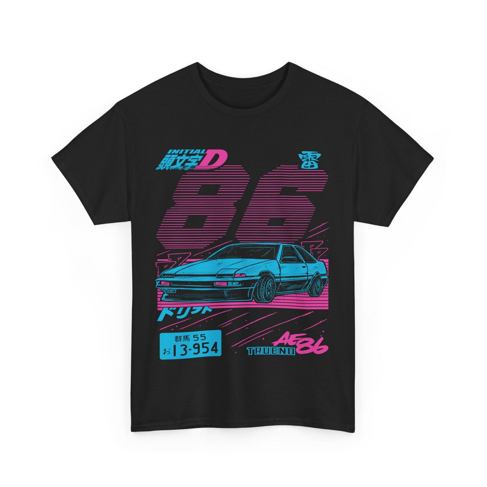 Футболка з аніме принтом Інітіал Д Ітсукі Фуджівара оверсайз (S/M/L) Чорний AnimeJ0539 Дніпро - фото 4