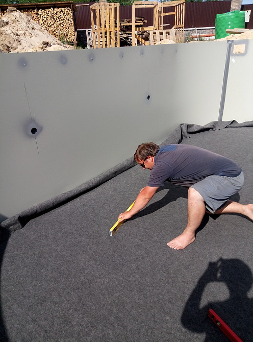 Підкладка під плівку для круглого каркасного басейну Azuro (Felt underley 4.6 м) Київ - фото 4