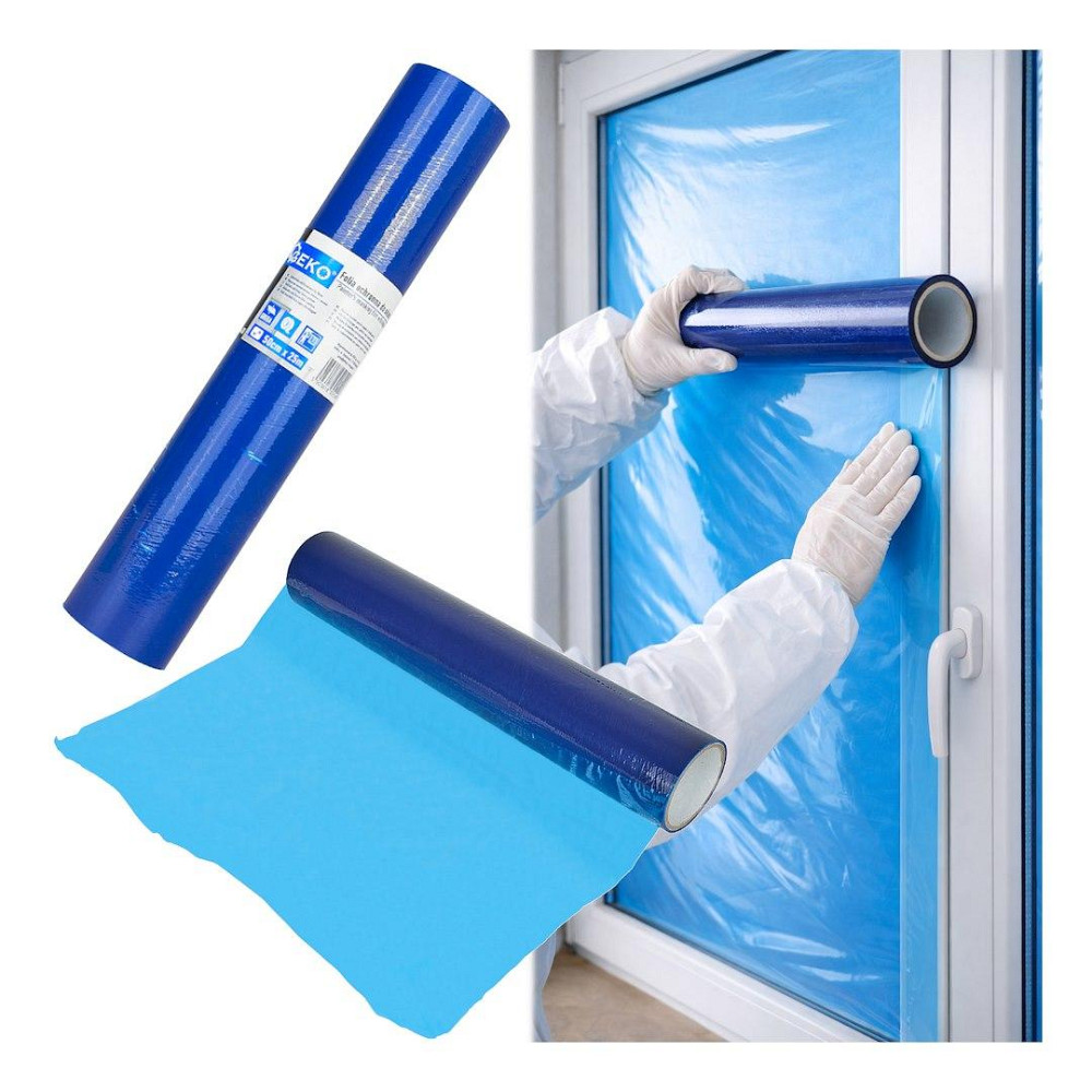 Самоклеюча захисна плівка "GeKo" для вікон 50 см x 25 м Стрый - изображение 1