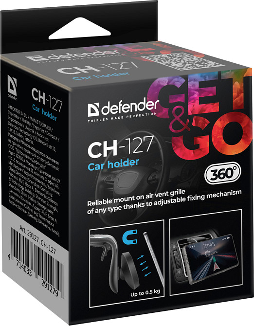 Автомобільне кріплення Defender CH-127 магніт, на решітку вентиляції Винница - изображение 7