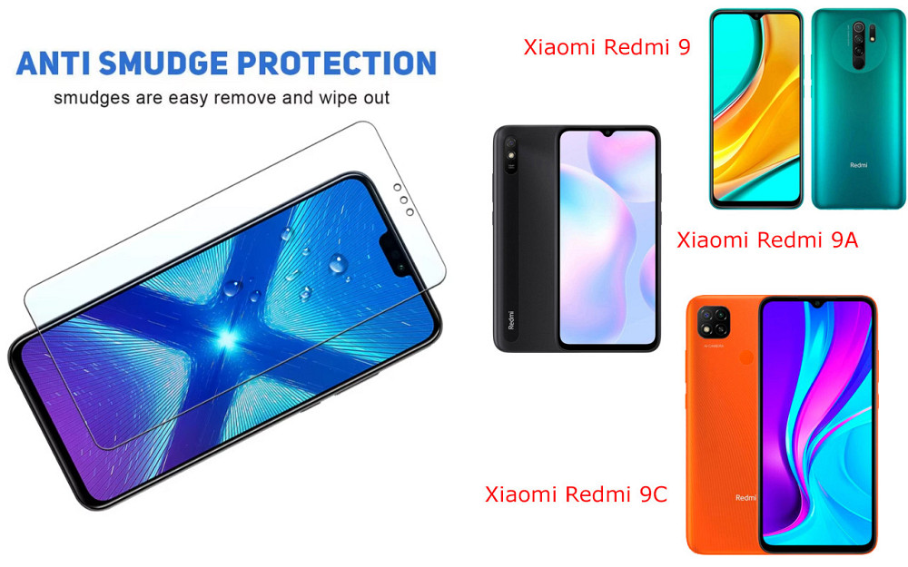 Защитное стекло NeoGlass для Xiaomi Redmi 9, 9A, 9C – ультрапрозрачное и устойчивое Киев - изображение 3