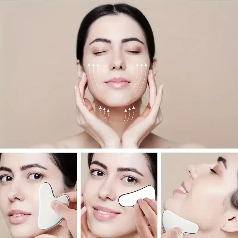 Массажер гуаша из нержавеющей стали в форме сердца 8,5 х 5,5 см Киев - изображение 4