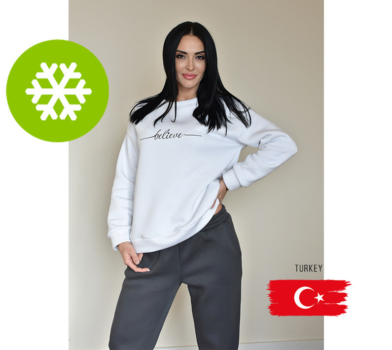 Трикотажный спортивный костюм на флисе Sport Set Турция Киев - изображение 1