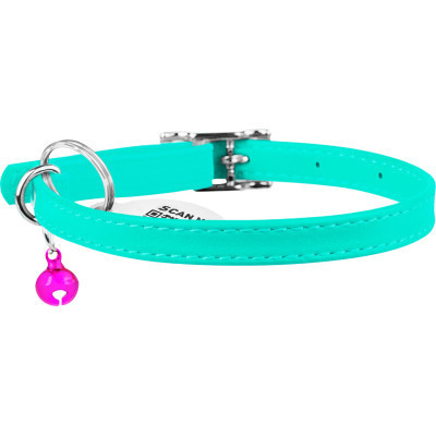 Нашийник для тварин WAUDOG Glamour з QR паспортом Д 17-20 см ментоловий (327513) Вінниця - фото 2
