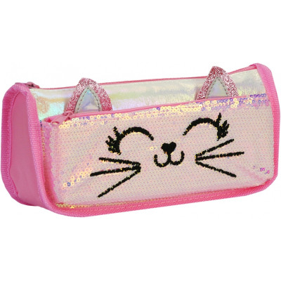 Пенал Cool For School 2 отделения С блестками (CF6706-lt.blue) Винница - изображение 1